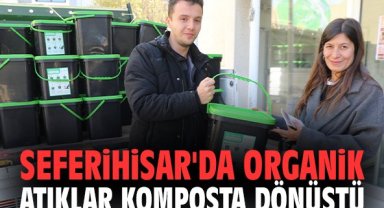 Seferihisar'da organik atıklar komposta dönüştü