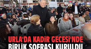 Urla'da Kadir Gecesi'nde birlik sofrası kuruldu