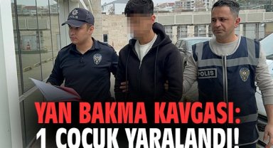 Yan bakma kavgası: 1 çocuk yaralandı!