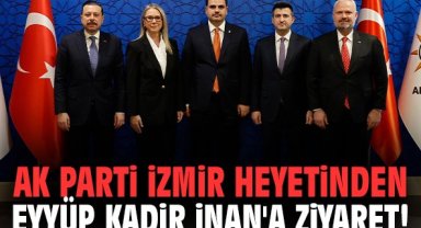 AK Parti İzmir Heyetinden Eyyüp Kadir İnan'a ziyaret!