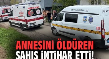 Annesini öldüren şahıs intihar etti!