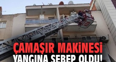 Çamaşır makinesi yangına sebep oldu!