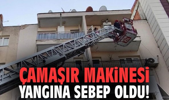 Çamaşır makinesi yangına sebep oldu!