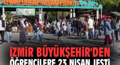 İzmir Büyükşehir'den öğrencilere 23 Nisan jesti