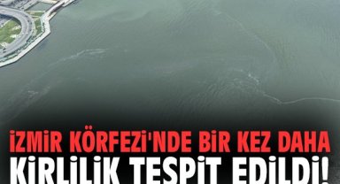 İzmir Körfezi'nde bir kez daha kirlilik tespit edildi!