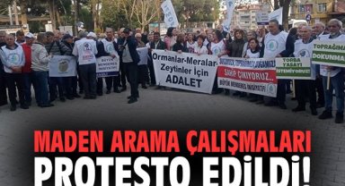 Maden arama çalışmaları protesto edildi!