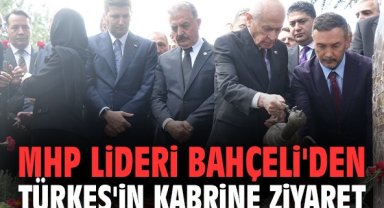 MHP Lideri Bahçeli'den Türkeş'in kabrine ziyaret