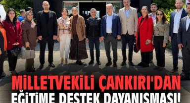 Milletvekili Çankırı'dan eğitime destek dayanışması!