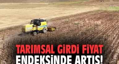 Tarımsal girdi fiyat endeksinde artış!