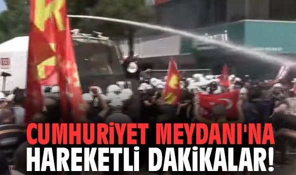 Cumhuriyet Meydanı'na hareketli dakikalar!