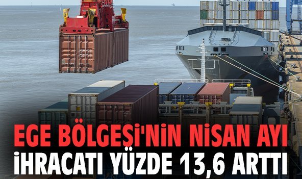 Ege Bölgesi'nin Nisan ayı ihracatı yüzde 13,6 arttı