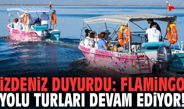 İZDENİZ duyurdu: Flamingo Yolu turları devam ediyor!