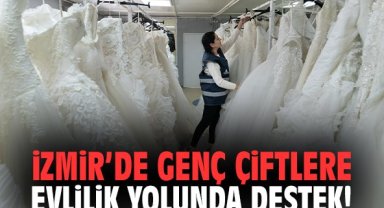 İzmir’de genç çiftlere evlilik yolunda destek!