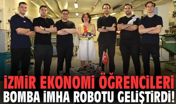 İzmir Ekonomi öğrencileri bomba imha robotu geliştirdi!