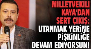 Milletvekili Kaya'dan sert çıkış: Utanmak yerine pişkinliğe devam ediyorsun!