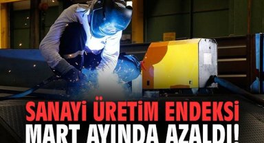 Sanayi Üretim Endeksi Mart ayında azaldı!