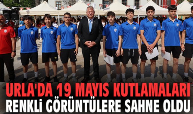 Urla'da 19 Mayıs kutlamaları renkli görüntülere sahne oldu