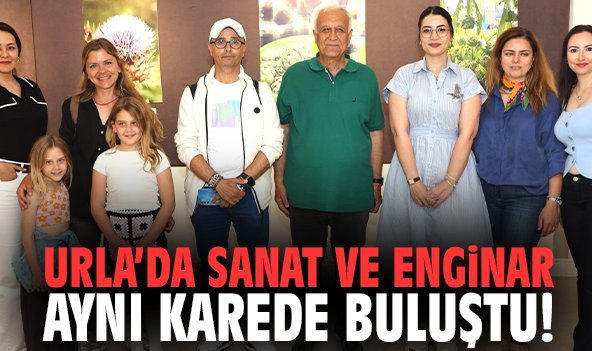Urla’da sanat ve enginar aynı karede buluştu!