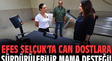 Efes Selçuk'ta can dostlara sürdürülebilir mama desteği!