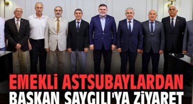 Emekli astsubaylardan Başkan Saygılı'ya ziyaret