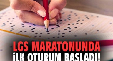 LGS maratonunda ilk oturum başladı!