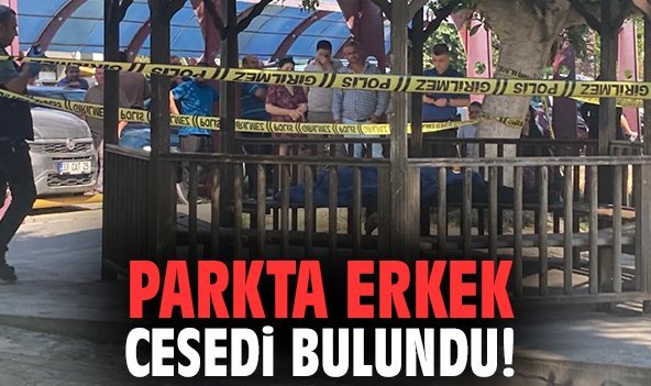 Parkta erkek cesedi bulundu!