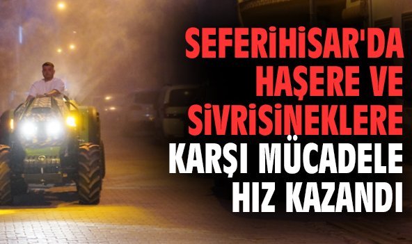 Seferihisar'da haşere ve sivrisineklere karşı mücadele hız kazandı