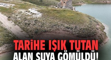 Tarihe ışık tutan alan suya gömüldü!