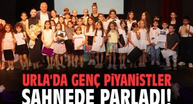 Urla'da genç piyanistler sahnede parladı!