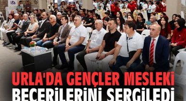 Urla'da gençler mesleki becerilerini sergiledi