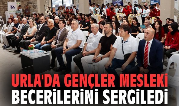 Urla'da gençler mesleki becerilerini sergiledi