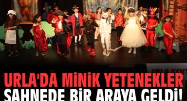 Urla'da minik yetenekler sahnede bir araya geldi!