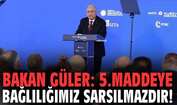 Bakan Güler: 5.Maddeye bağlılığımız sarsılmazdır!
