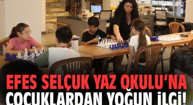 Efes Selçuk Yaz Okulu’nda çocuklardan yoğun ilgi!