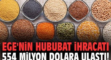 Ege'nin hububat ihracatı 554 milyon dolara ulaştı!