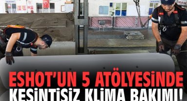 ESHOT’un 5 atölyesinde kesintisiz klima bakımı!