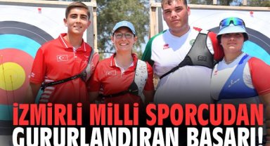İzmirli milli sporcudan gururlandıran başarı!