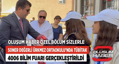 Soner Değerli Ürkmez Ortaokulu'nda TÜBİTAK 4006 Bilim Fuarı Gerçekleştirildi